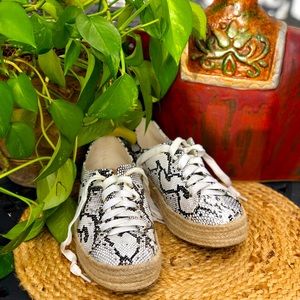 Bonnibel Snake Skin Espadrille Sneaker